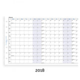 Filofax - Paper Refill - Personal - Year Planner Horizontal - English 2018