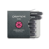 Caran D'ache - Fountain Pen Refills - Chromatics Cartridge - Divine Pink Ink - 6 Pieces