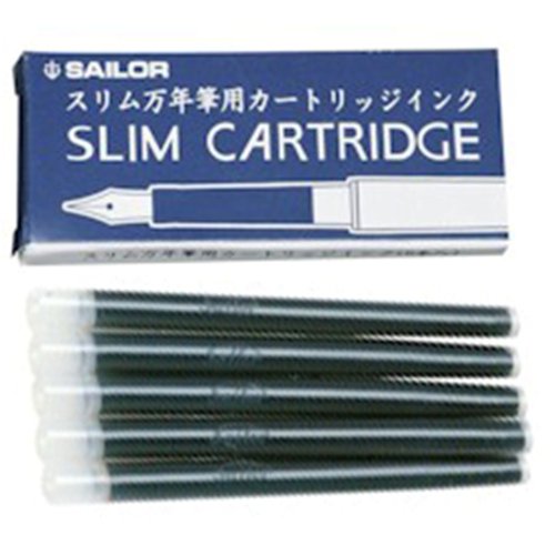Sailor Refills Blue-Black 5-Pack Slim - Chalana Fountain Pen Cartridge