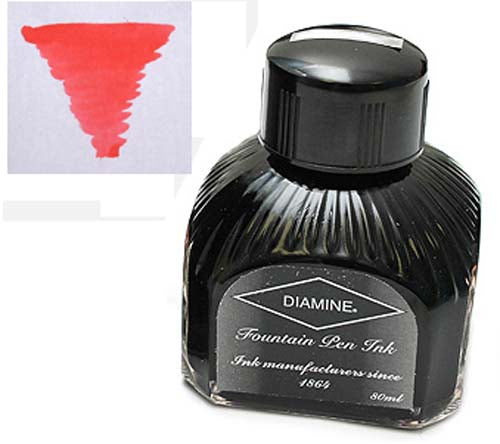 Diamine Refills Flamingo Pink  Bottled Ink 80mL