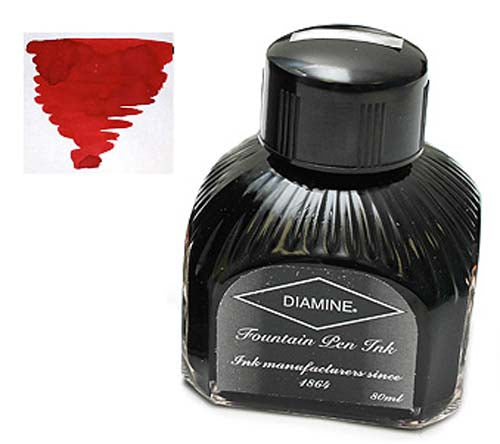 Diamine Refills Red Dragon  Bottled Ink 80mL