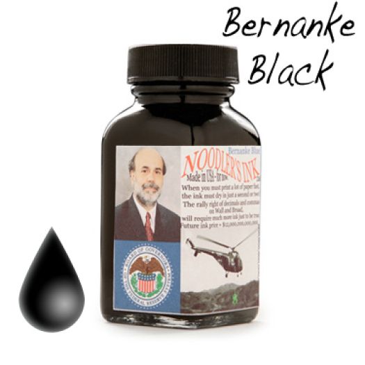 Noodler's Ink Refills Bernanke Black  Bottled Ink