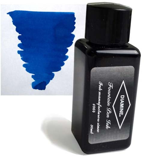 Diamine Refills Kensington Blue 30mL  Bottled Ink