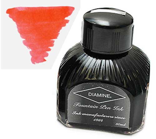 Diamine Refills Pink  Bottled Ink 80mL