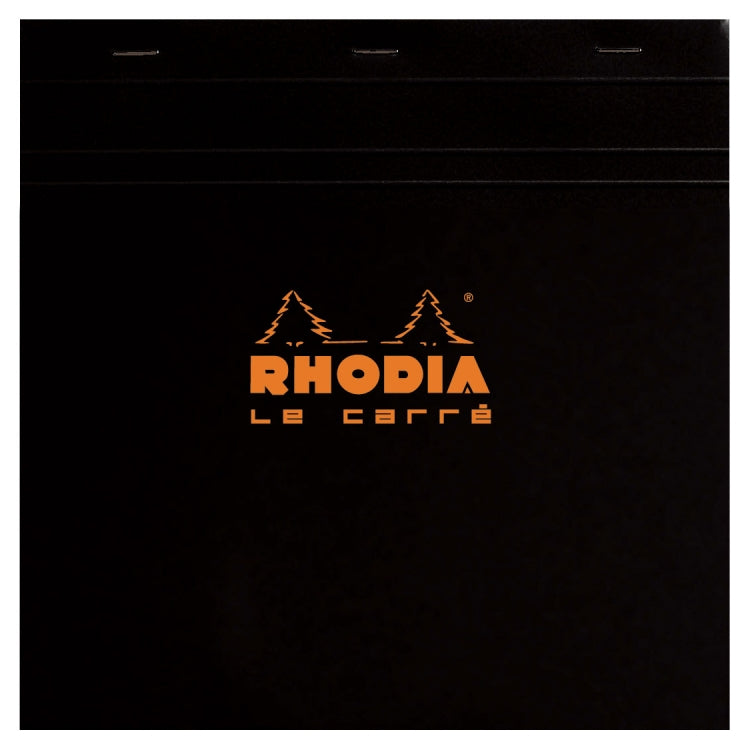 Rhodia Staplebound - Notepad - Black - Graph - Le Carré - 8.25 x 8.25