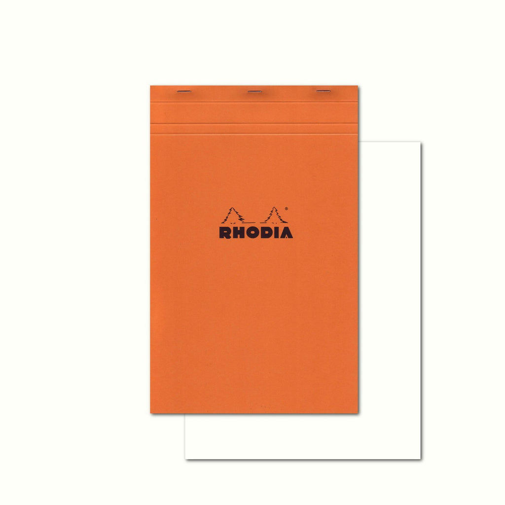 Rhodia Staplebound - Pad - Orange - Blank - 8.25 x 12.5