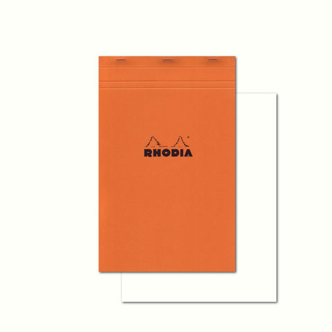 Rhodia Staplebound - Pad - Orange - Blank - 8.25 x 12.5