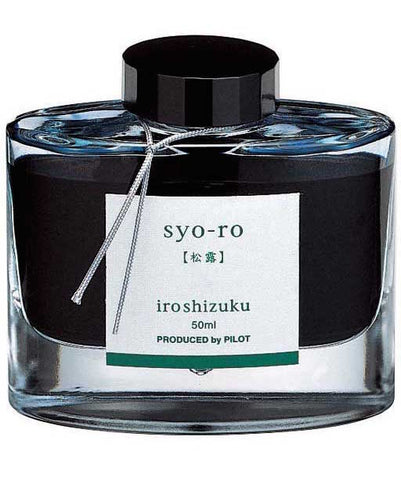 Namiki Pilot Iroshizuku Bottled Ink - Syo-Ro - Dew on Pine Tree - Dark Turquoise
