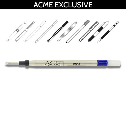 Acme Refills Blue P900 Ballpoint Pen Refill with Adapter