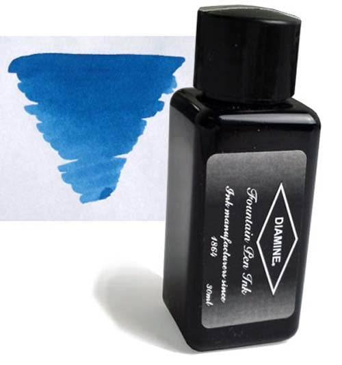 Diamine Refills Misty Blue 30mL  Bottled Ink