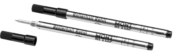 Montblanc Mystery Black 2 Pack Fine Point Rollerball Pen Refills