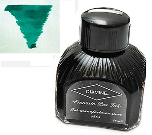 Diamine Refills Dark Green  Bottled Ink 80mL