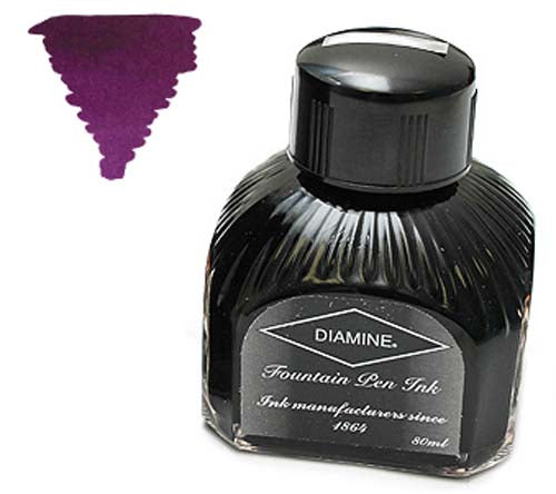 Diamine Refills Grape  Bottled Ink 80mL