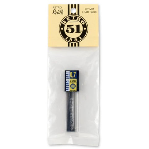 Retro 51 - Hex-o-matic Pencil Refills - 0.7 mm Lead - 12 Pack