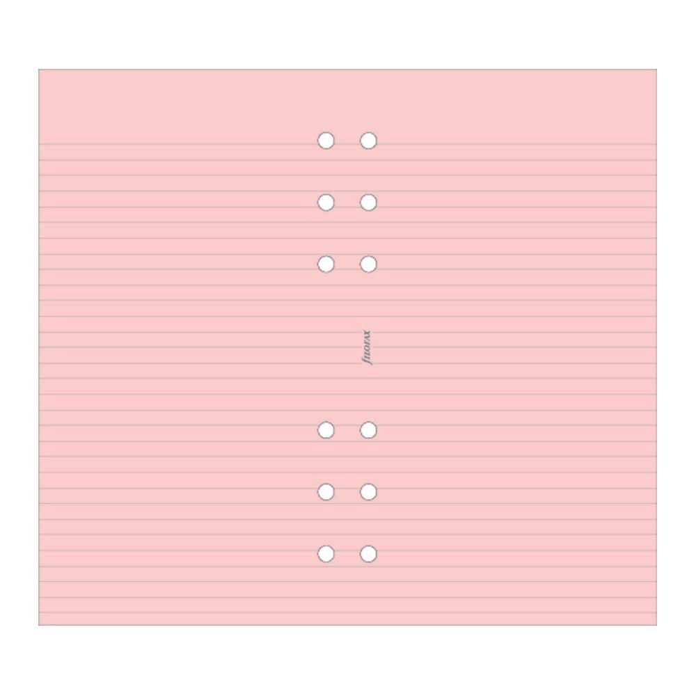 Filofax - Papers Ruled Notepaper - Pink - Personal Size