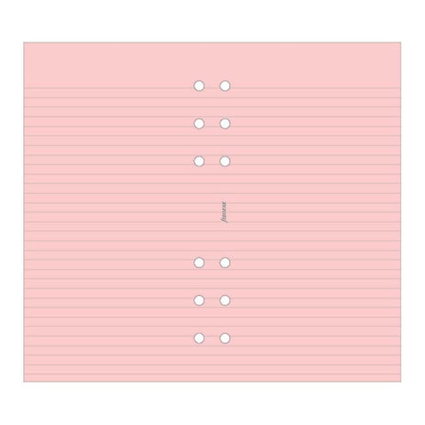 Filofax - Papers Ruled Notepaper - Pink - Personal Size