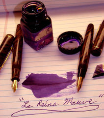 Noodler's Ink Refills La Reine Mauve Eternal 1oz  Bottled Ink