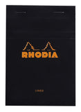 Rhodia Staplebound - Notepad - Black - Lined - 4 x 6