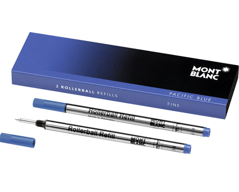 Montblanc Refills Pacific Blue 2 Pack Fine Point Rollerball Pen