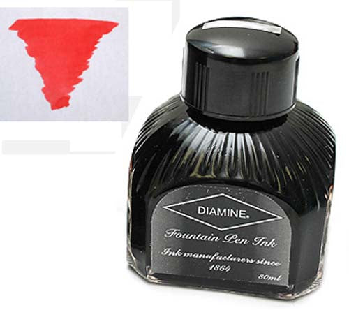 Diamine Refills Passion Red  Bottled Ink 80mL