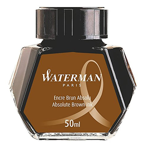 Waterman Fountain Pen Bottled Ink - Brown