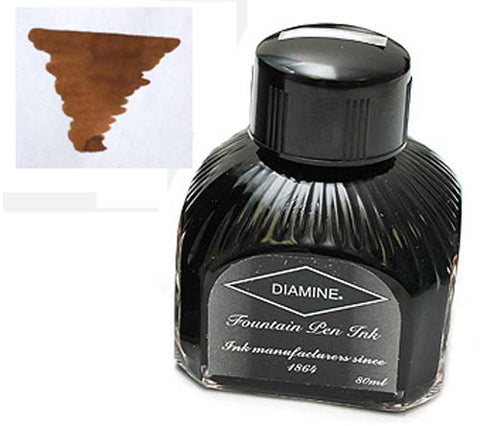 Diamine Refills Raw Sienna  Bottled Ink 80mL