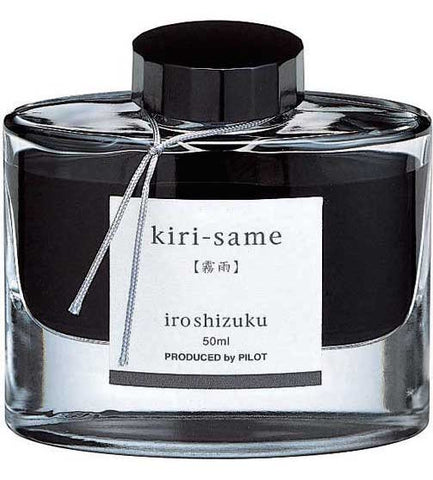 Namiki Pilot Iroshizuku Bottled Ink - Kiri-Same - Scotch Mist - Misty Dark Grey