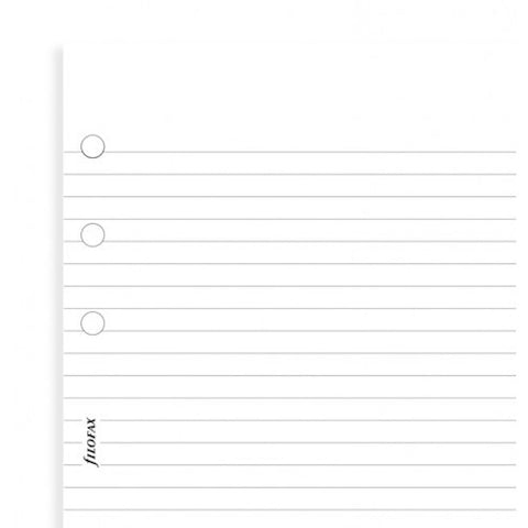 Filofax - Accessories - Personal - White Ruled Notepaper - Value Pack