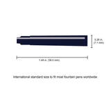 Monteverde Ink Cartridge Refills - International Size - Blue/Black 6-pack