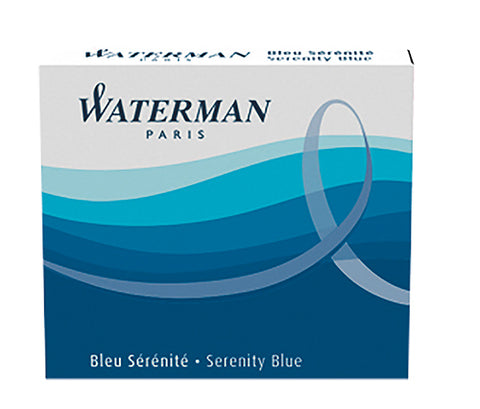 Waterman Mini Serenity Blue (Pack of 6) Fountain Pen Cartridge
