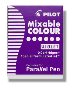 Pilot Refills Parallel - Purple 6 Pack  Fountain Pen Cartridge