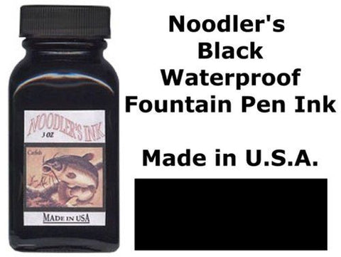 Noodler's Ink Refills Bulletproof Black  Bottled Ink