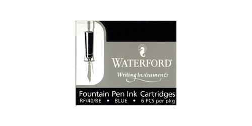 Waterford Refills Blue Box of 6  Fountain Pen Cartridge