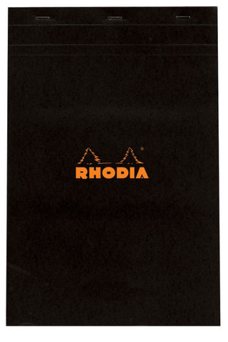 Rhodia Staplebound - Pad - Black - Blank - 8.25 x 12.5