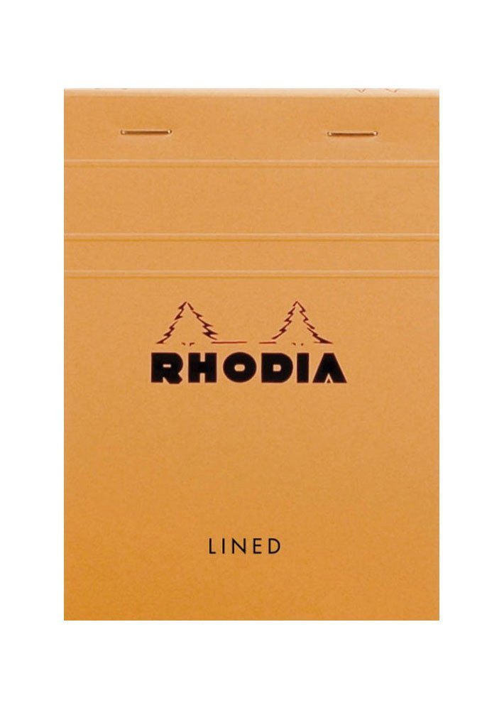 Rhodia Staplebound - Notepad - Orange - Lined - 4 X 6