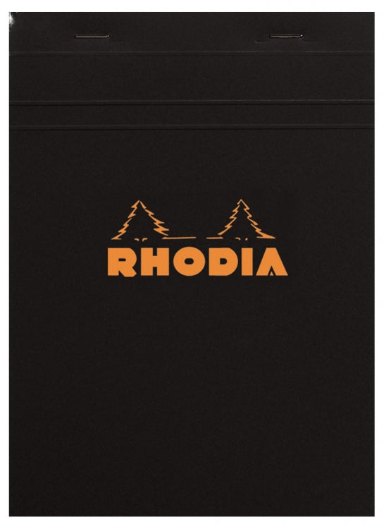 Rhodia Staplebound - Notepad - Black - Graph - 4 x 6