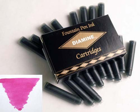 Diamine Refills Claret Pack of 18  Fountain Pen Cartridge
