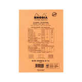 Rhodia Staplebound - Notepad - Orange - Blank - 6 x 8.25