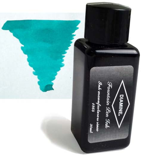 Diamine Refills Soft Mint 30mL  Bottled Ink