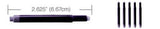 Lamy Refills by Monteverde Fountain Pen Cartridge - Purple (5-Pack)