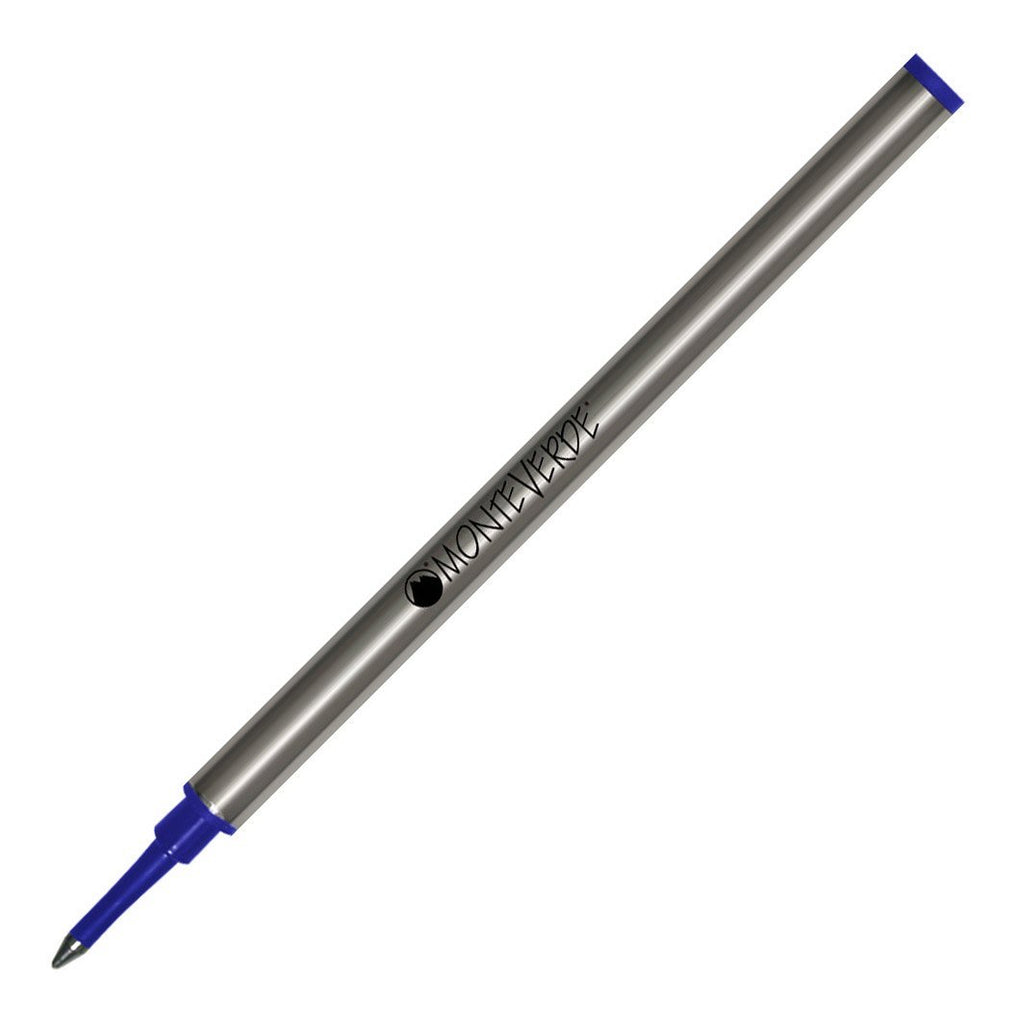 Monteverde Metal Tube Rollerball Refills - Ceramic Blue - Fine Point