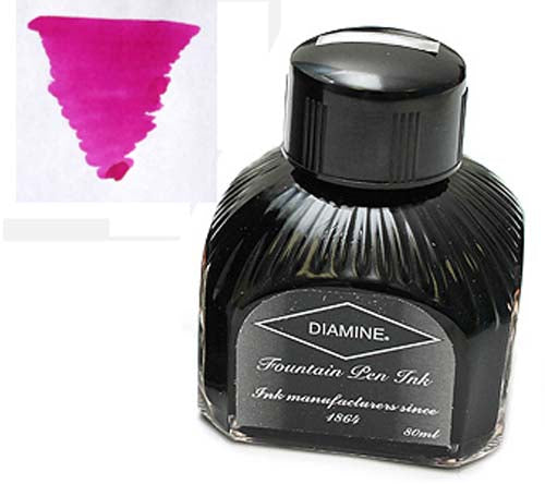Diamine Refills Deep Magenta  Bottled Ink 80mL
