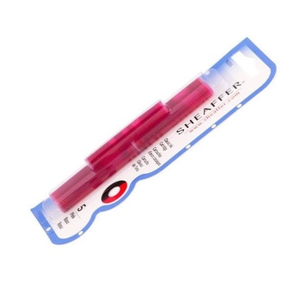 Sheaffer Pink Fountain Pen Refill (Pack of 5 Cartridges)