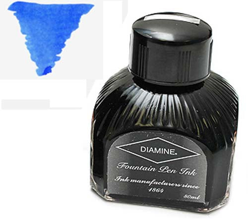 Diamine Refills China Blue  Bottled Ink 80mL