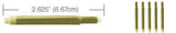 Lamy Refills by Monteverde Fountain Pen Cartridge - Flurorescent Yellow (5-Pack)