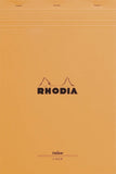 Rhodia Staplebound - Pad - Orange - Lined with Margin - 8.25 x 12.5