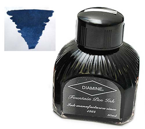 Diamine Refills Denim  Bottled Ink 80mL