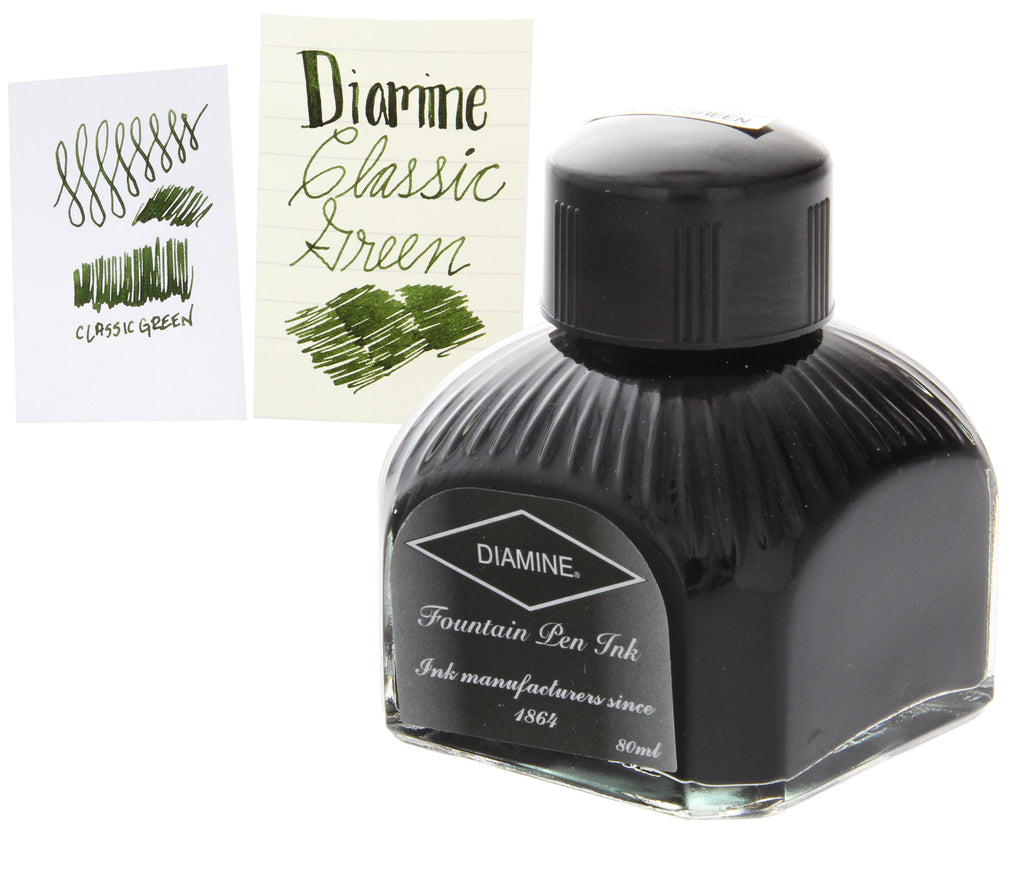 Diamine Refills Classic Green Bottled Ink 80mL
