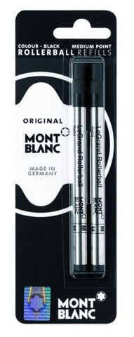 Montblanc Refills Blue 2 Pack - Medium Point Rollerball Pen
